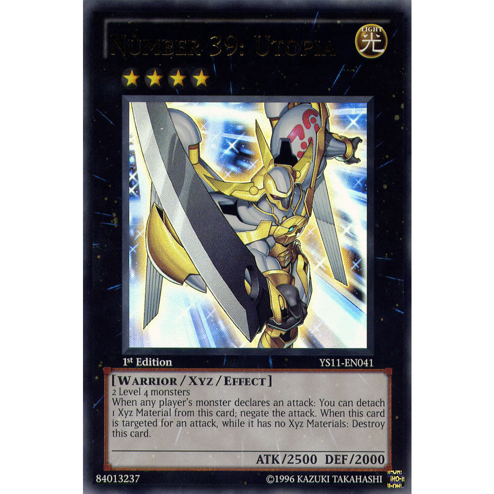 Number 39 : Utopia YS11-EN041 Yu-Gi-Oh! Card from the Dawn of the XYZ Set