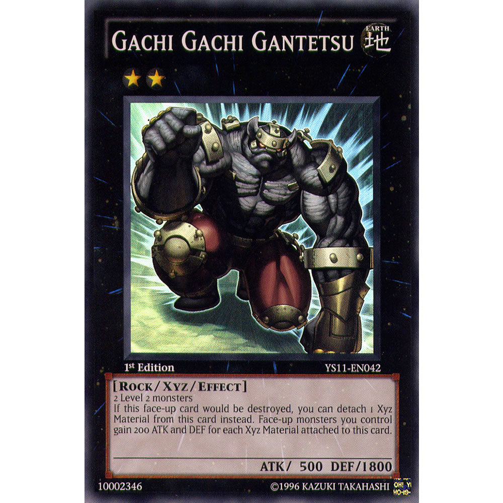 Gachi Gachi Gantetsu YS11-EN042 Yu-Gi-Oh! Card from the Dawn of the XYZ Set