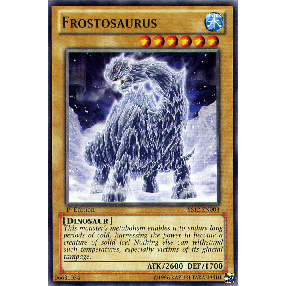 Frostosaurus YS12-EN003 Yu-Gi-Oh! Card from the XYZ Symphony Set