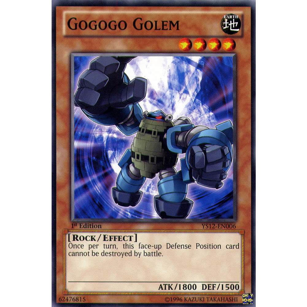 Gogogo Golem YS12-EN006 Yu-Gi-Oh! Card from the XYZ Symphony Set