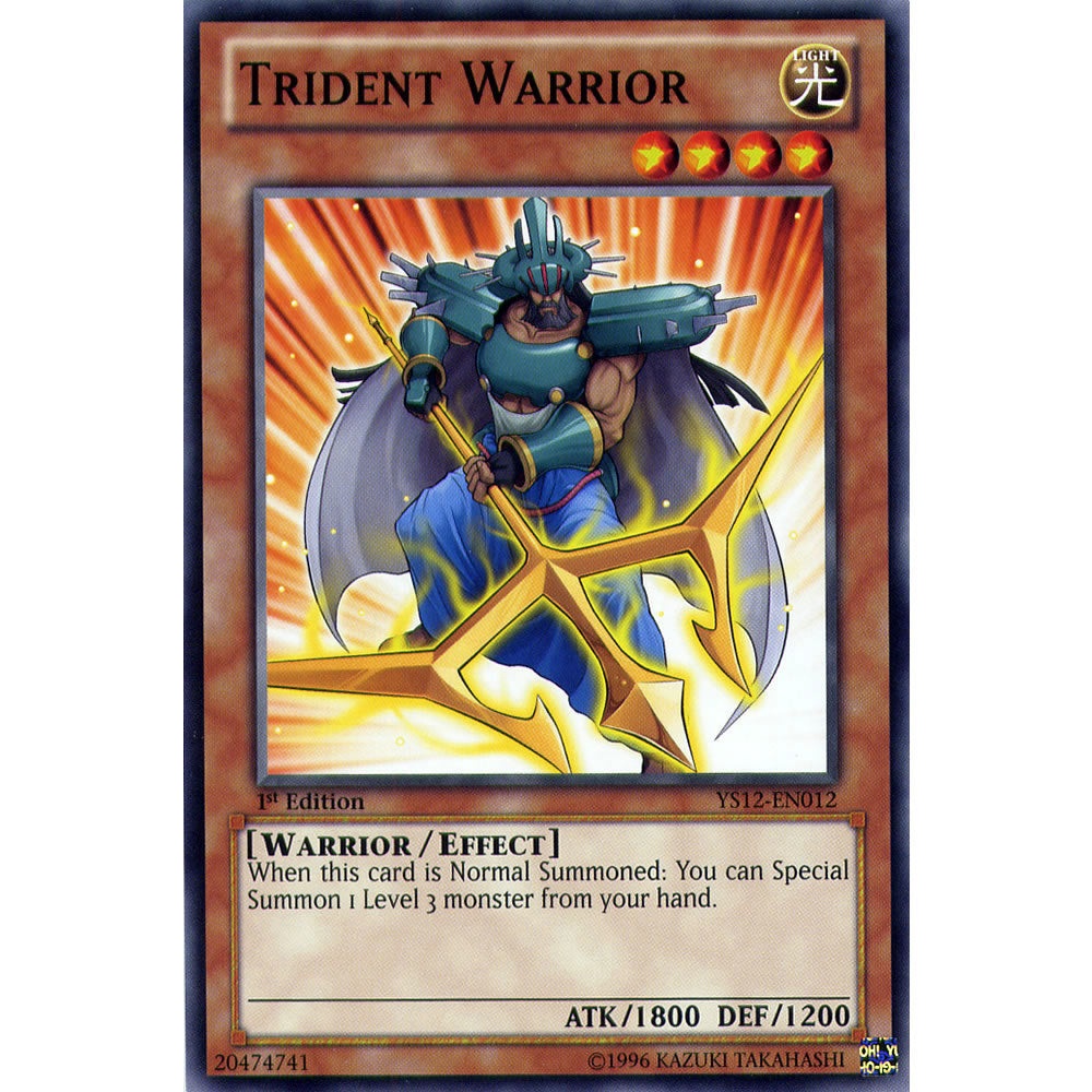 Trident Warrior YS12-EN012 Yu-Gi-Oh! Card from the XYZ Symphony Set