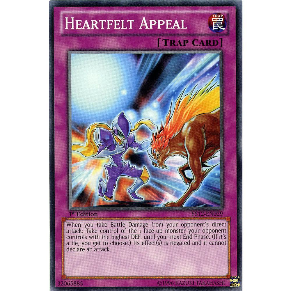 Heartfelt Appeal YS12-EN029 Yu-Gi-Oh! Card from the XYZ Symphony Set