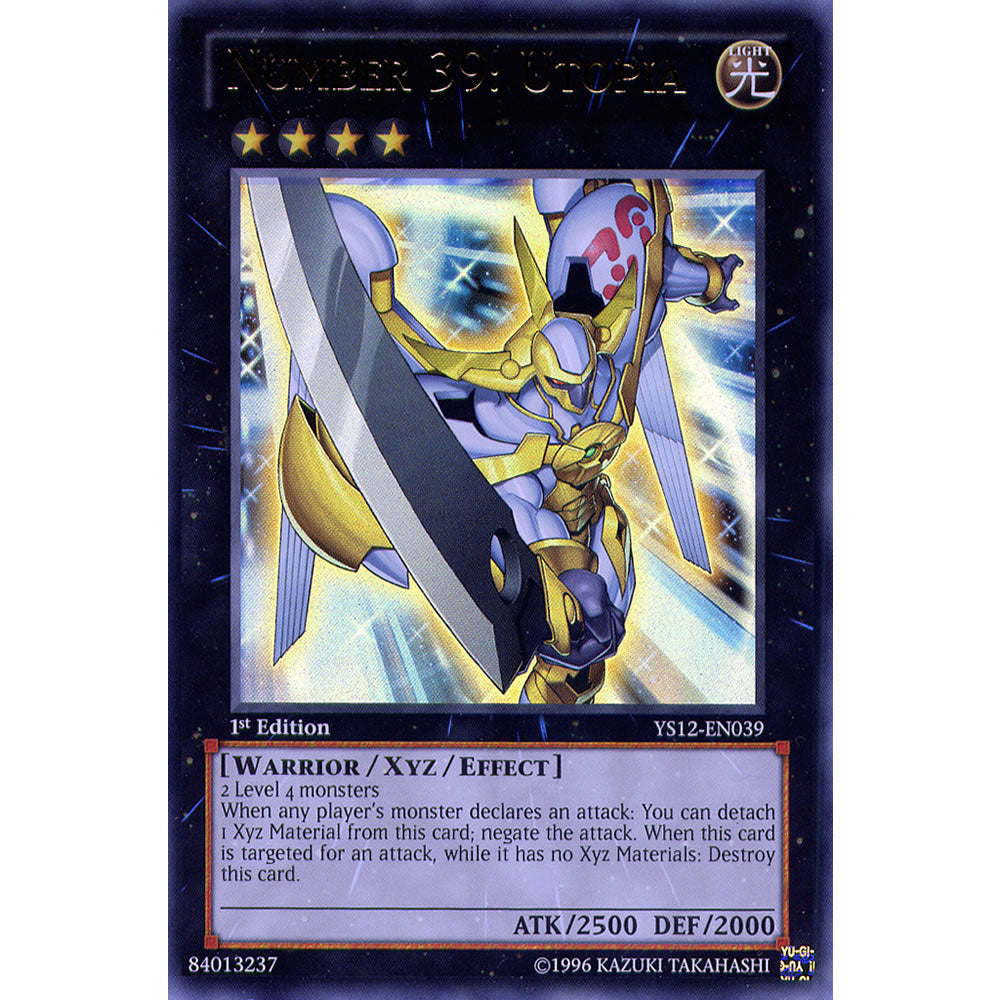 Number 39: Utopia YS12-EN039 Yu-Gi-Oh! Card from the XYZ Symphony Set