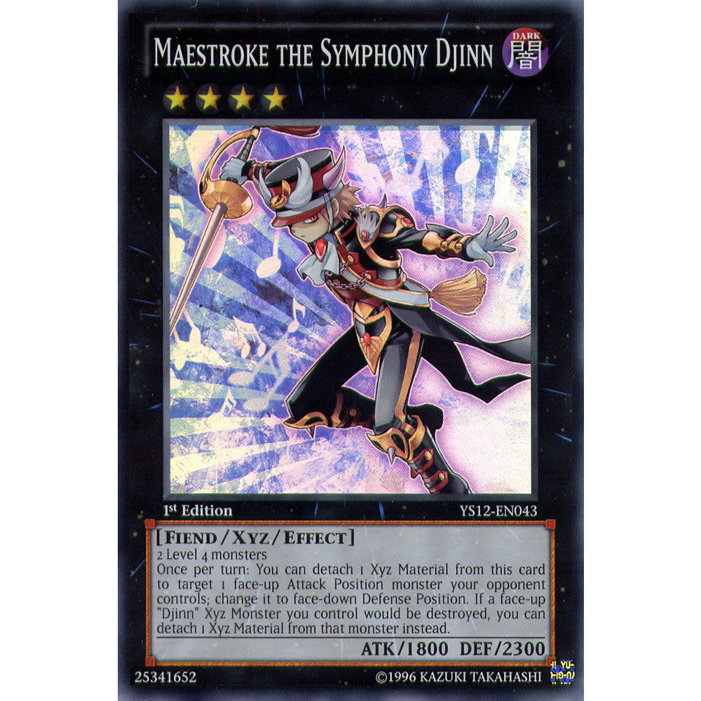 Maestroke the Symphony Djinn YS12-EN043 Yu-Gi-Oh! Card from the XYZ Symphony Set