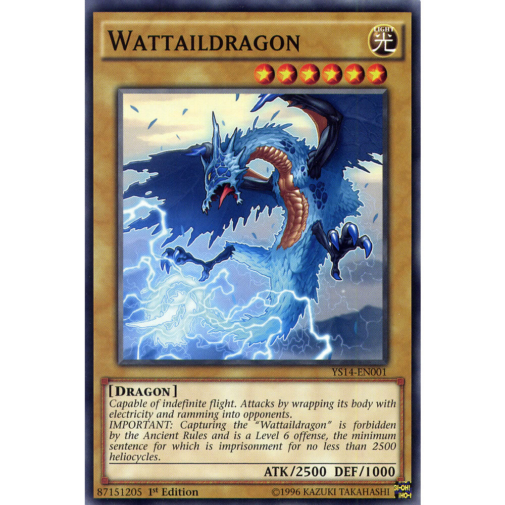 Wattaildragon YS14-EN001 Yu-Gi-Oh! Card from the Space-Time Showdown Set