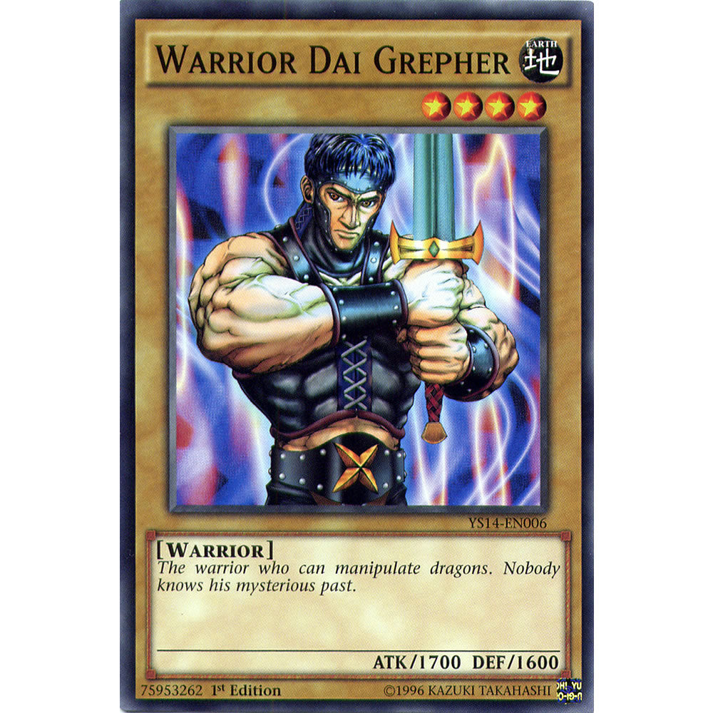 Warrior Dai Grepher YS14-EN006 Yu-Gi-Oh! Card from the Space-Time Showdown Set
