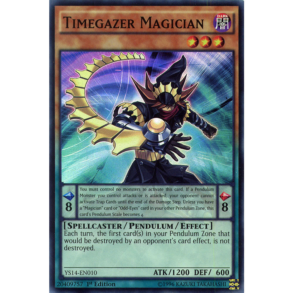 Timegazer Magician YS14-EN010 Yu-Gi-Oh! Card from the Space-Time Showdown Set