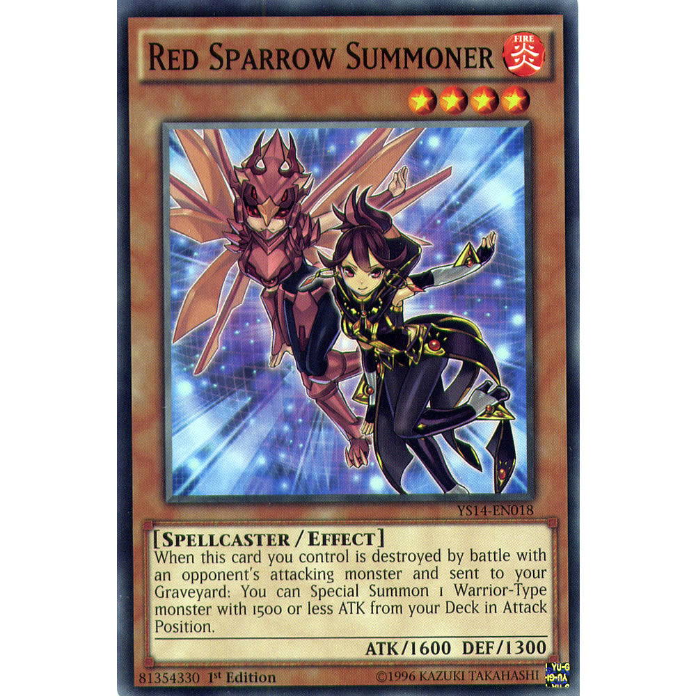 Red Sparrow Summoner YS14-EN018 Yu-Gi-Oh! Card from the Space-Time Showdown Set
