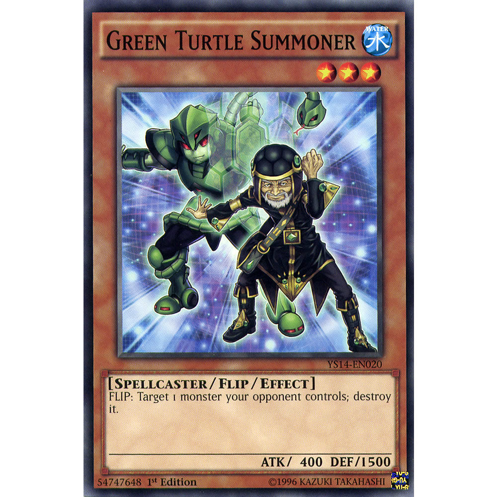 Green Turtle Summoner YS14-EN020 Yu-Gi-Oh! Card from the Space-Time Showdown Set