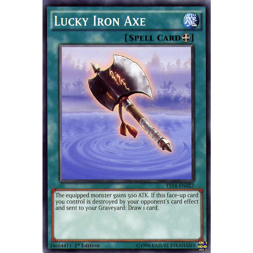 Lucky Iron Axe YS14-EN027 Yu-Gi-Oh! Card from the Space-Time Showdown Set