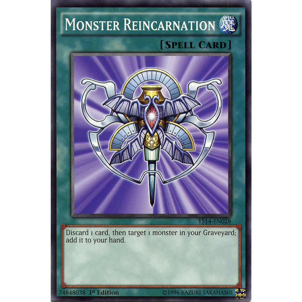 Monster Reincarnation YS14-EN028 Yu-Gi-Oh! Card from the Space-Time Showdown Set