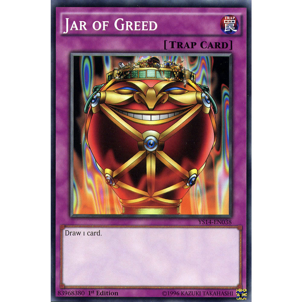Jar of Greed YS14-EN038 Yu-Gi-Oh! Card from the Space-Time Showdown Set