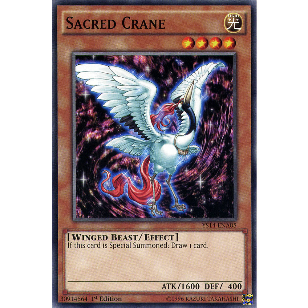 Sacred Crane YS14-ENA05 Yu-Gi-Oh! Card from the Space-Time Showdown Set
