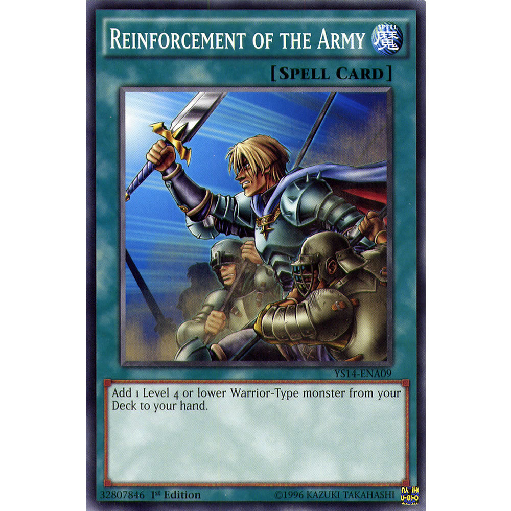 Reinforcement of the Army YS14-ENA09 Yu-Gi-Oh! Card from the Space-Time Showdown Set