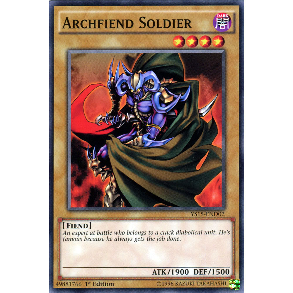 Archfiend Soldier YS15-END02 Yu-Gi-Oh! Card from the Yuya & Declan Set