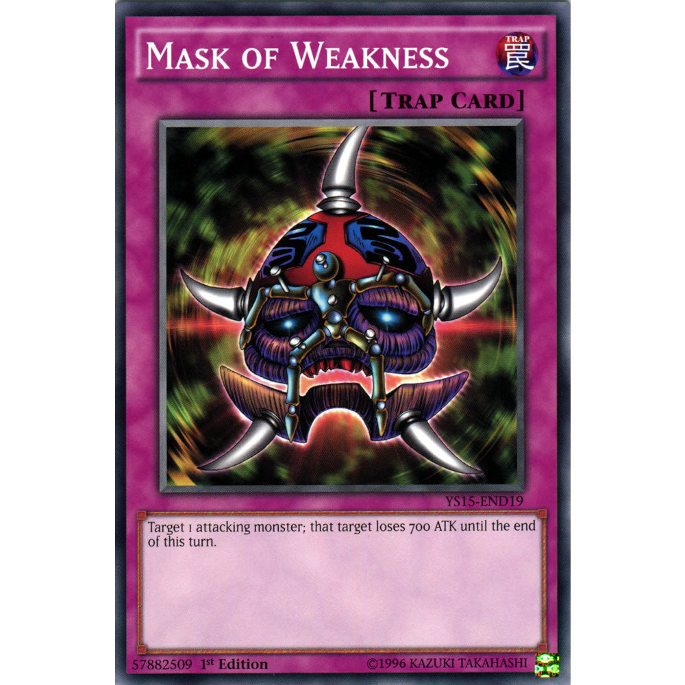 Mask of Weakness YS15-END19 Yu-Gi-Oh! Card from the Yuya & Declan Set