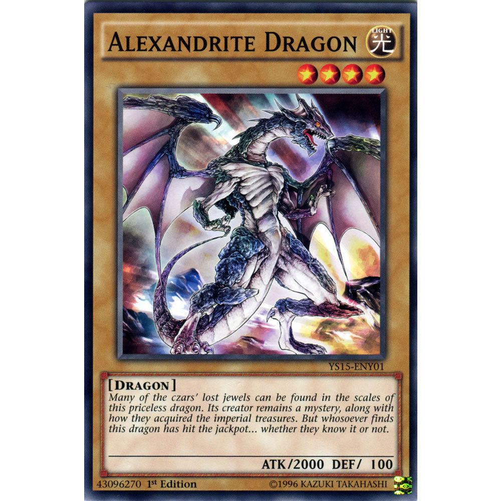 Alexandrite Dragon YS15-ENY01 Yu-Gi-Oh! Card from the Yuya & Declan Set