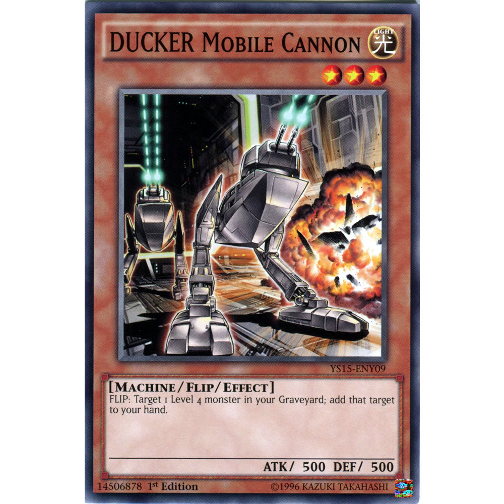 DUCKER Mobile Cannon YS15-ENY09 Yu-Gi-Oh! Card from the Yuya & Declan Set