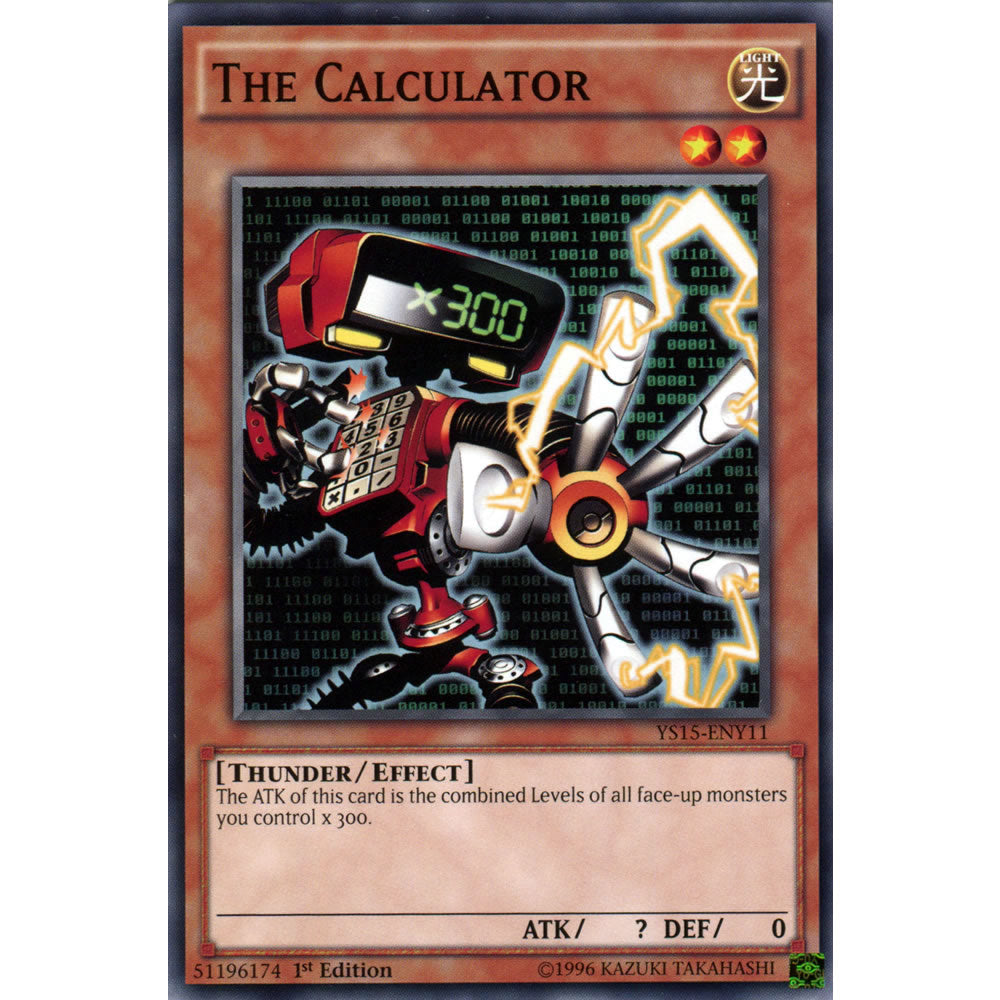 The Calculator YS15-ENY11 Yu-Gi-Oh! Card from the Yuya & Declan Set