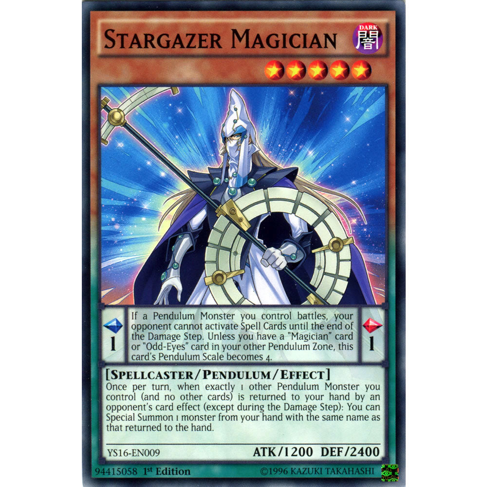 Stargazer Magician YS16-EN009 Yu-Gi-Oh! Card from the Yuya Set