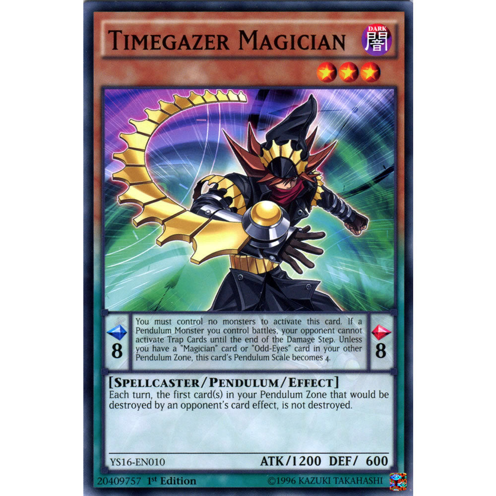Timegazer Magician YS16-EN010 Yu-Gi-Oh! Card from the Yuya Set