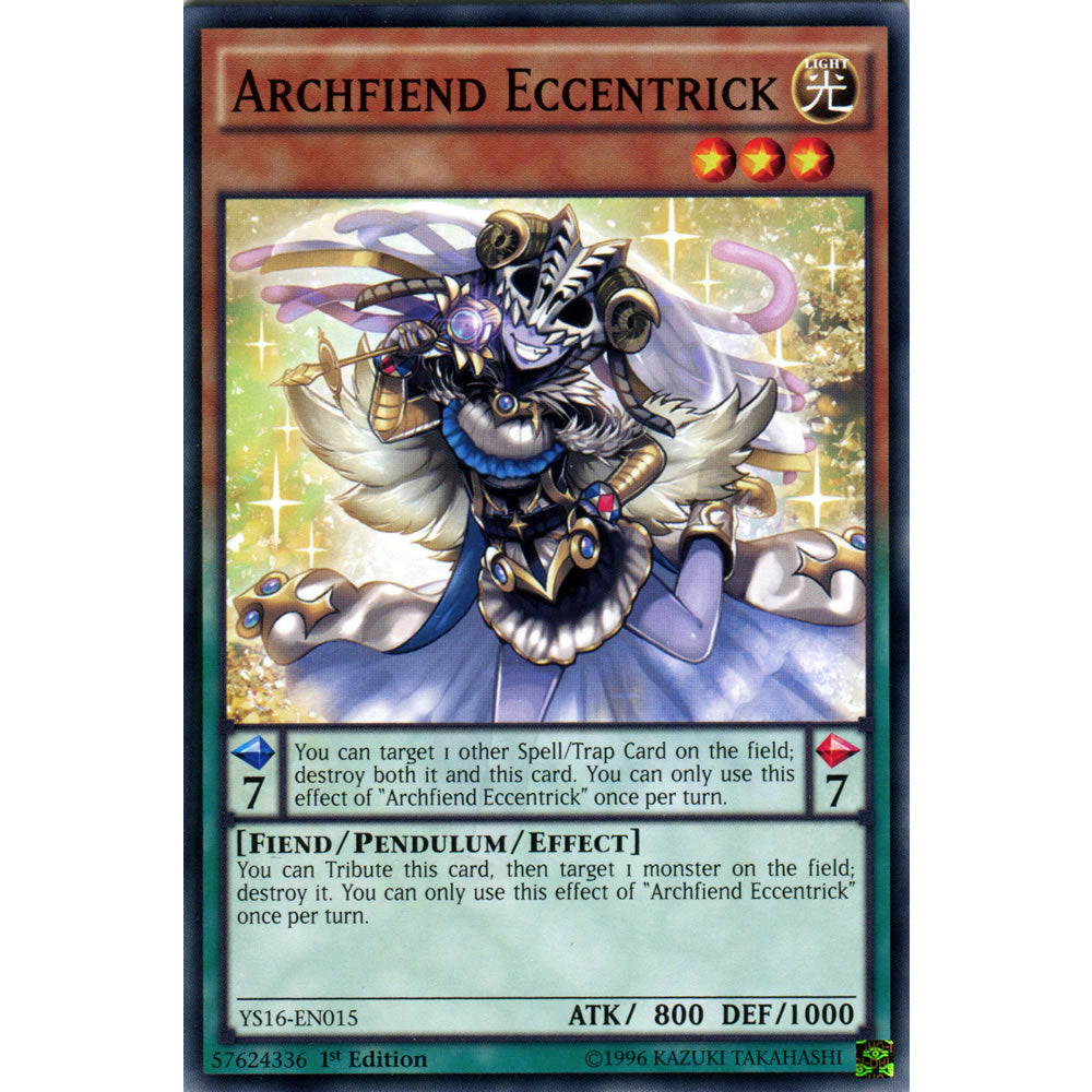 Archfiend Eccentrick YS16-EN015 Yu-Gi-Oh! Card from the Yuya Set