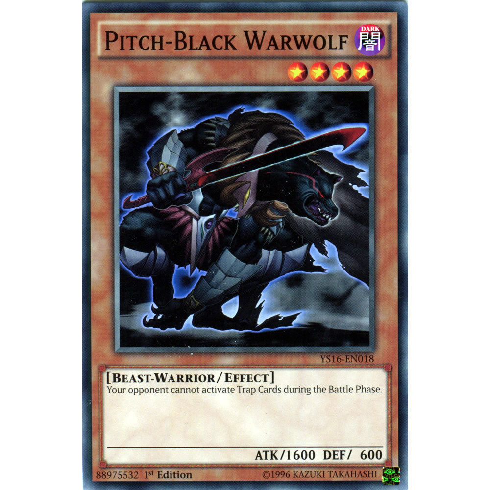 Pitch-Black Warwolf YS16-EN018 Yu-Gi-Oh! Card from the Yuya Set