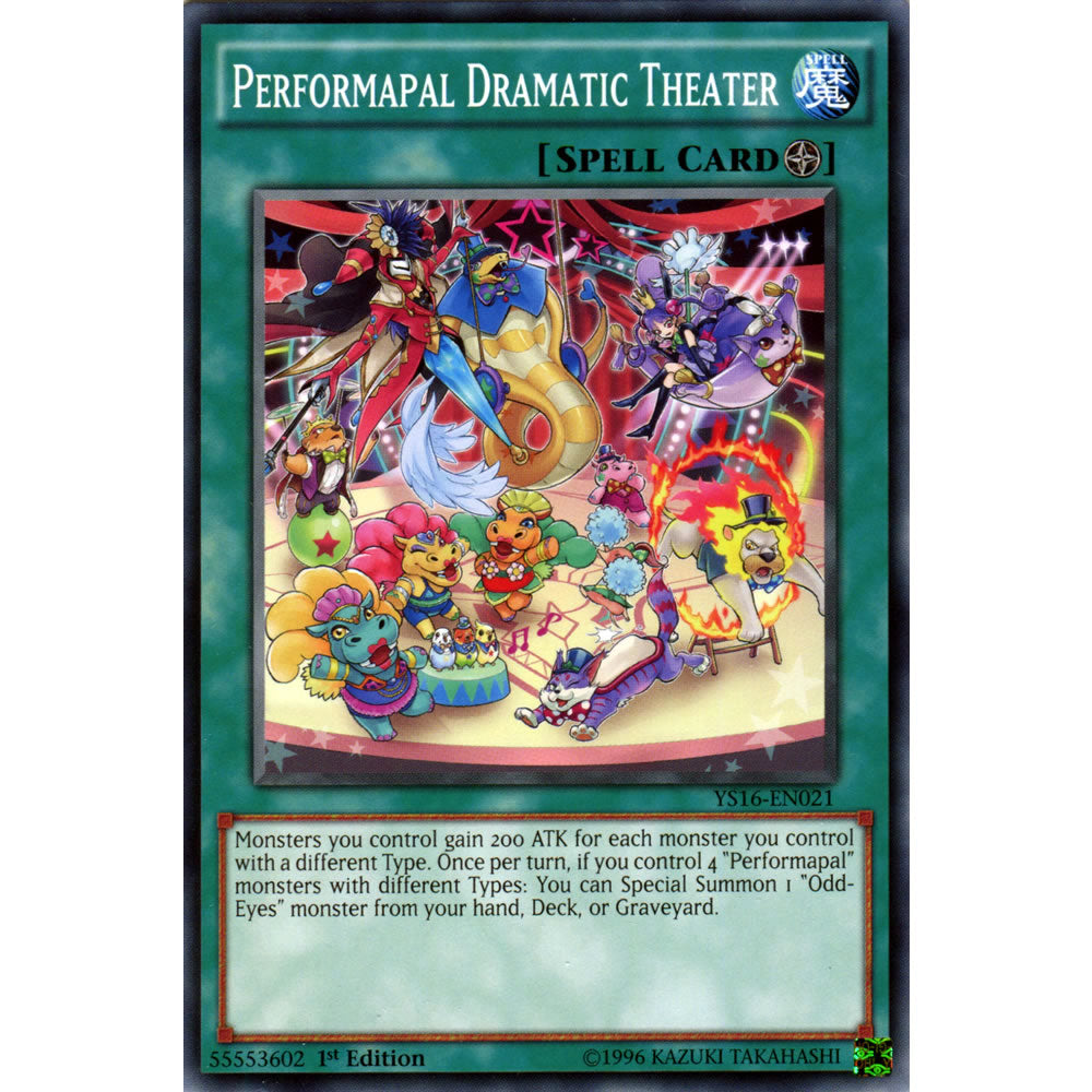 Performapal Dramatic Theater YS16-EN021 Yu-Gi-Oh! Card from the Yuya Set