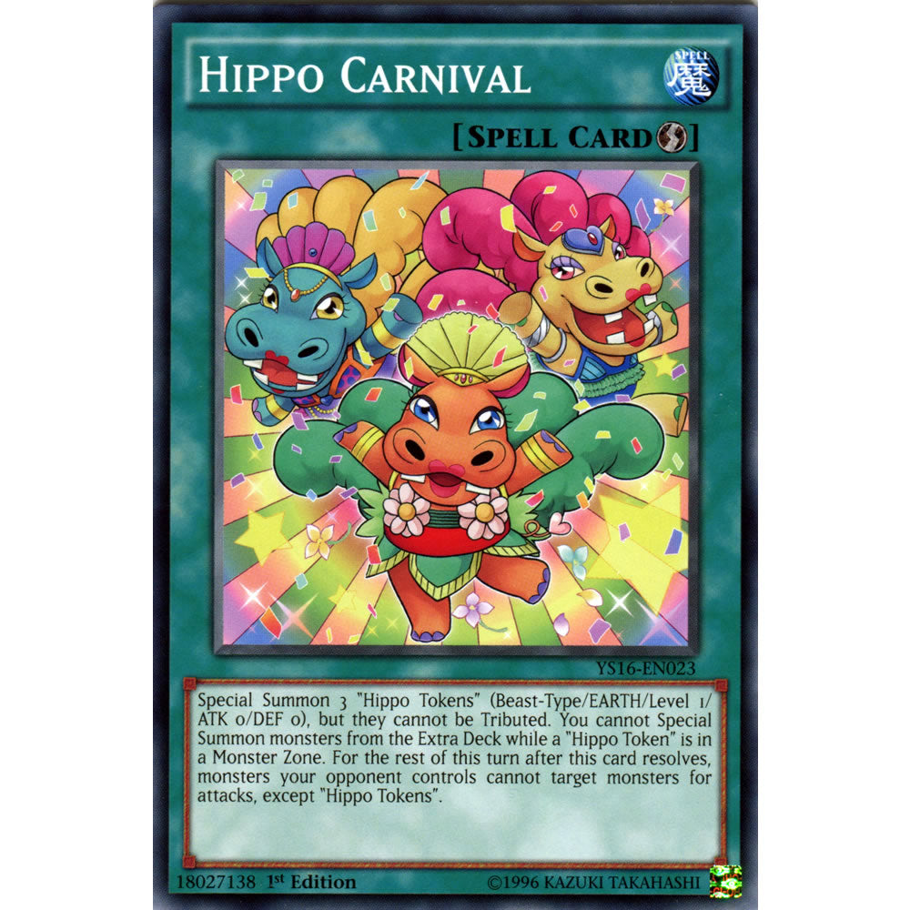 Hippo Carnival YS16-EN023 Yu-Gi-Oh! Card from the Yuya Set