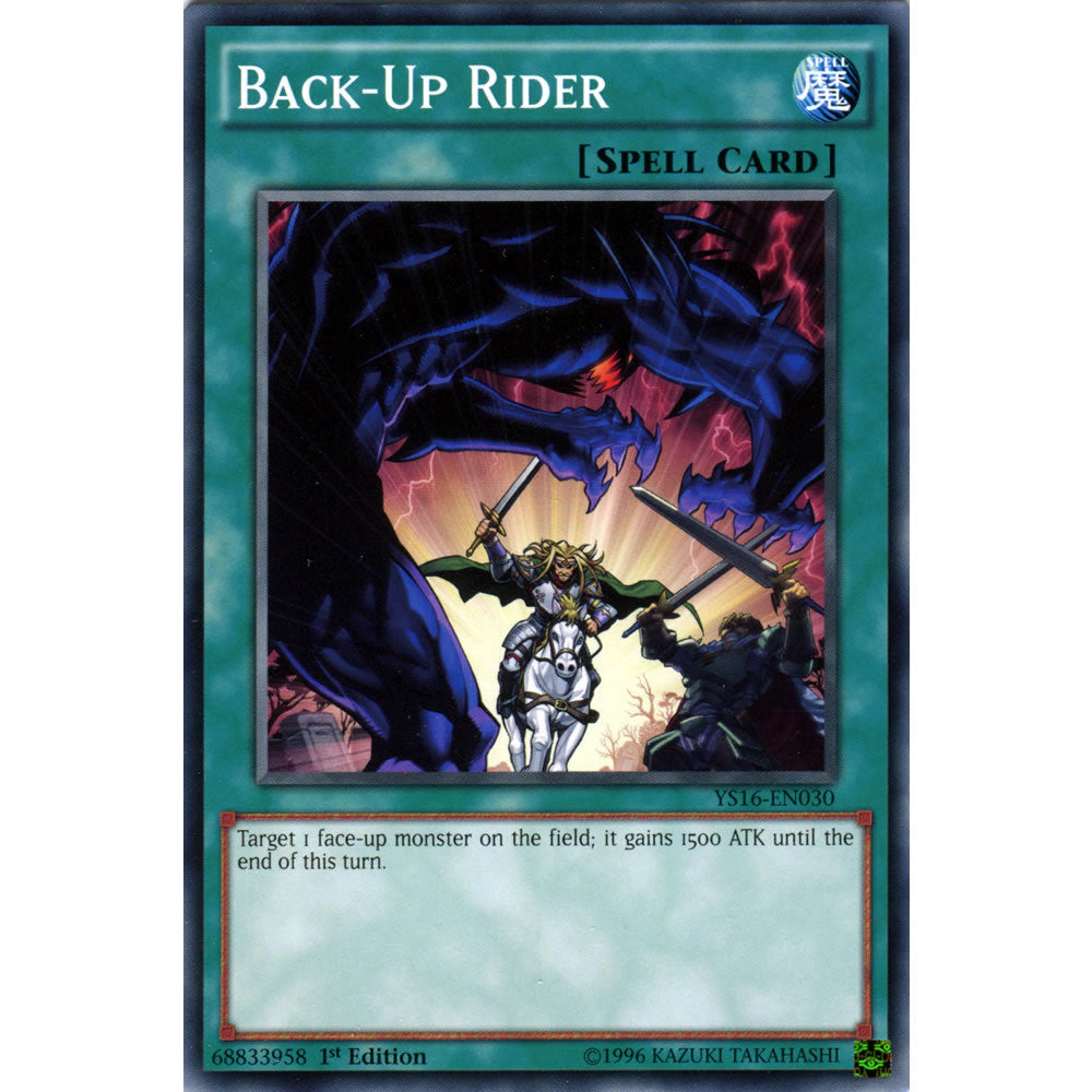 Back-Up Rider YS16-EN030 Yu-Gi-Oh! Card from the Yuya Set
