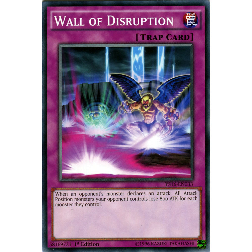 Wall of Disruption YS16-EN033 Yu-Gi-Oh! Card from the Yuya Set