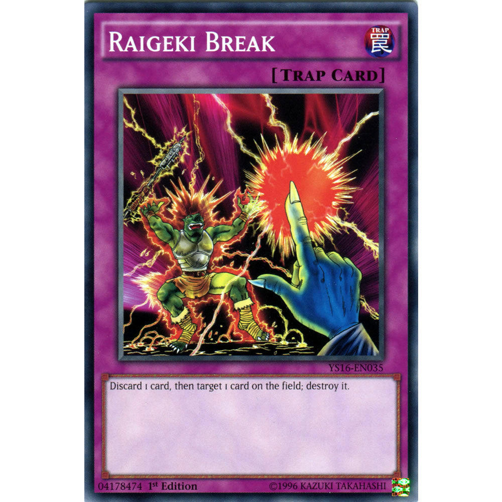 Raigeki Break YS16-EN035 Yu-Gi-Oh! Card from the Yuya Set
