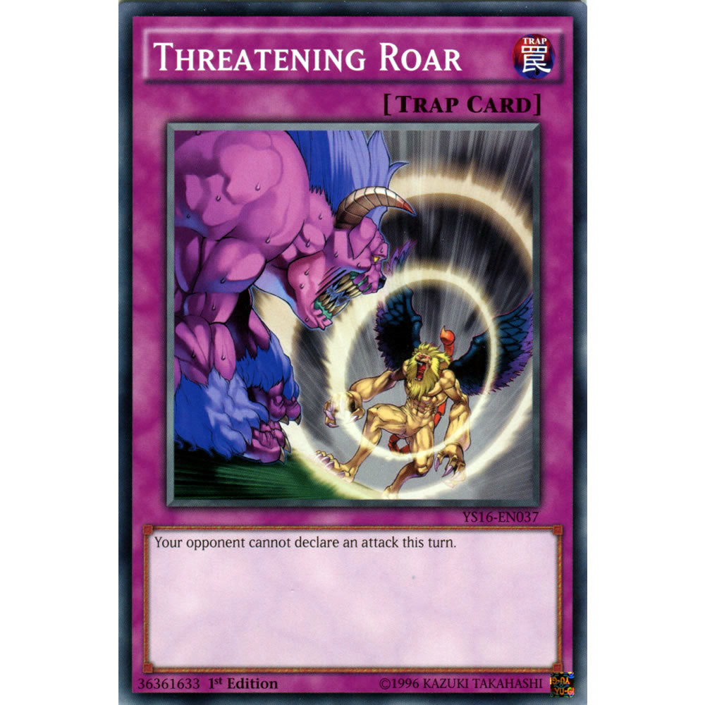 Threatening Roar YS16-EN037 Yu-Gi-Oh! Card from the Yuya Set