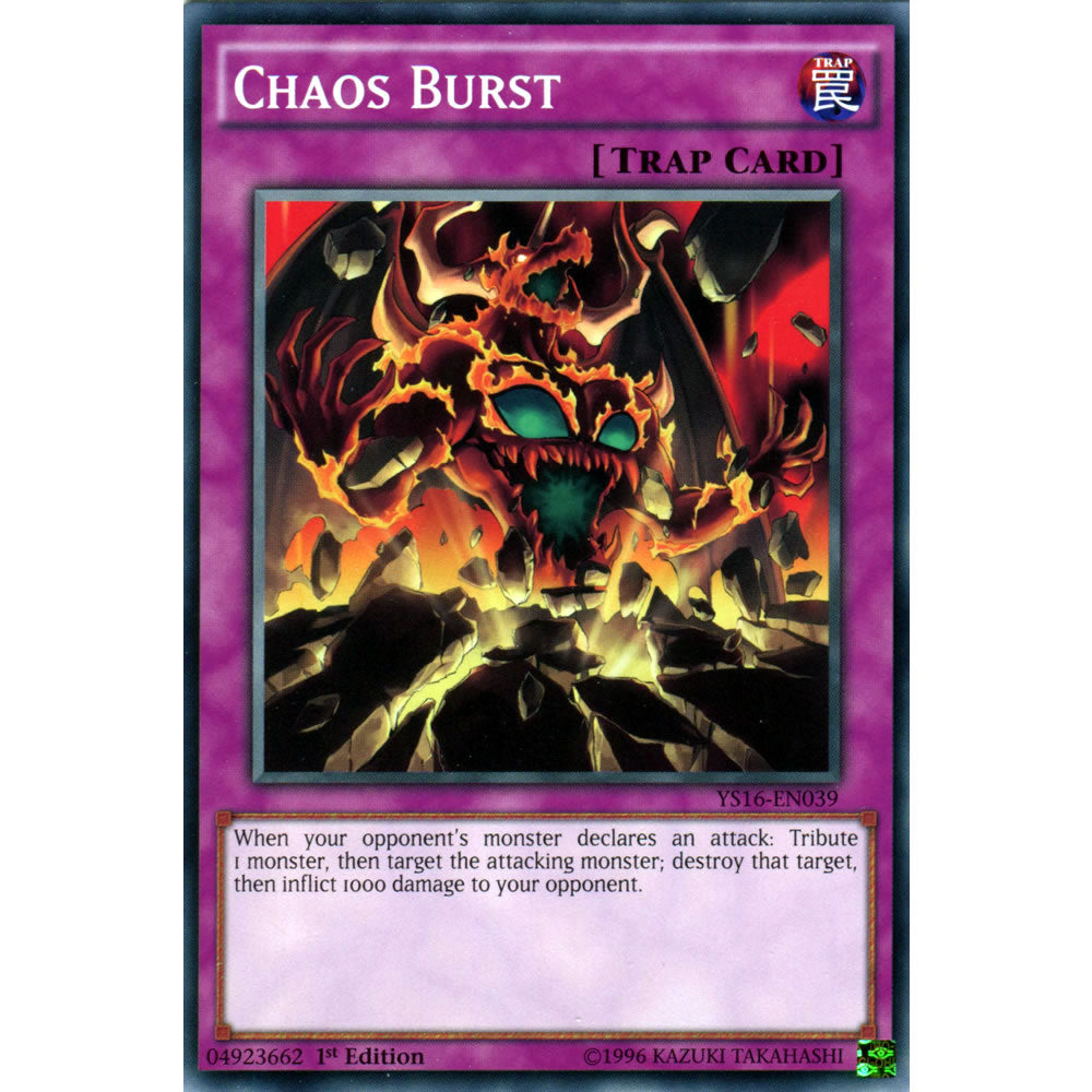 Chaos Burst YS16-EN039 Yu-Gi-Oh! Card from the Yuya Set