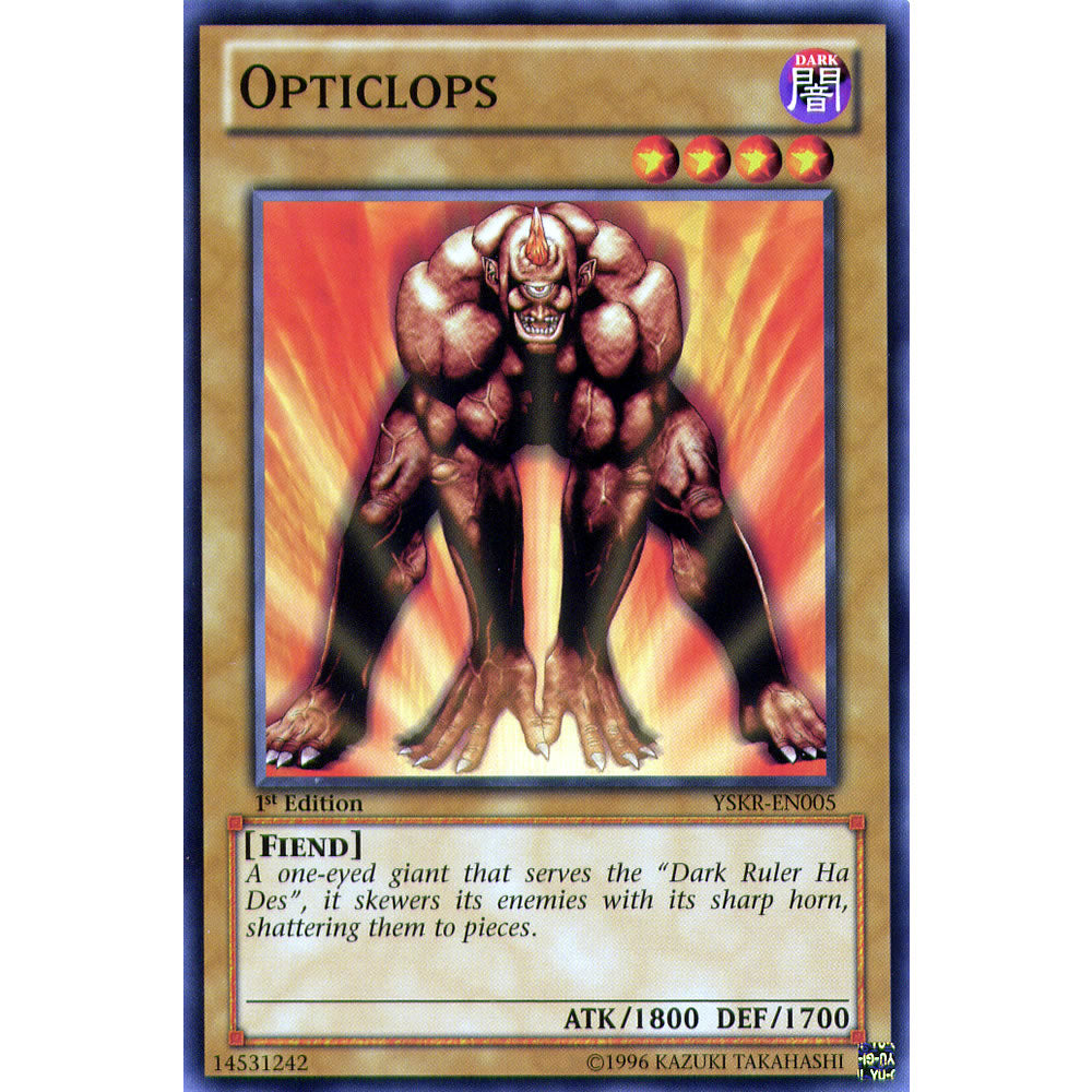 Opticlops YSKR-EN005 Yu-Gi-Oh! Card from the Kaiba Reloaded Set