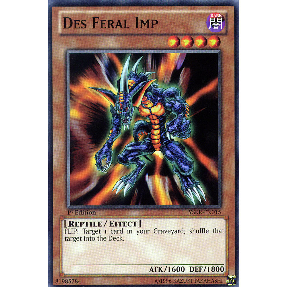 Des Feral Imp YSKR-EN015 Yu-Gi-Oh! Card from the Kaiba Reloaded Set