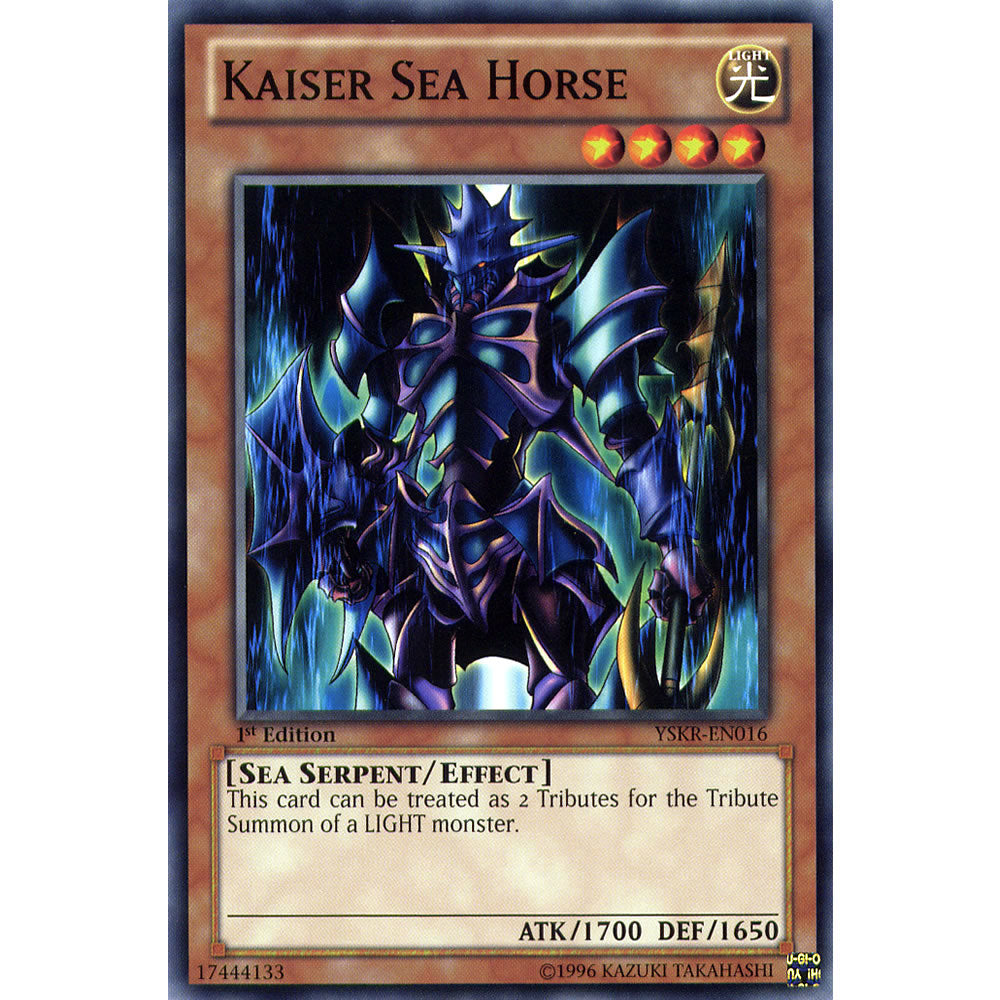 Kaiser Sea Horse YSKR-EN016 Yu-Gi-Oh! Card from the Kaiba Reloaded Set