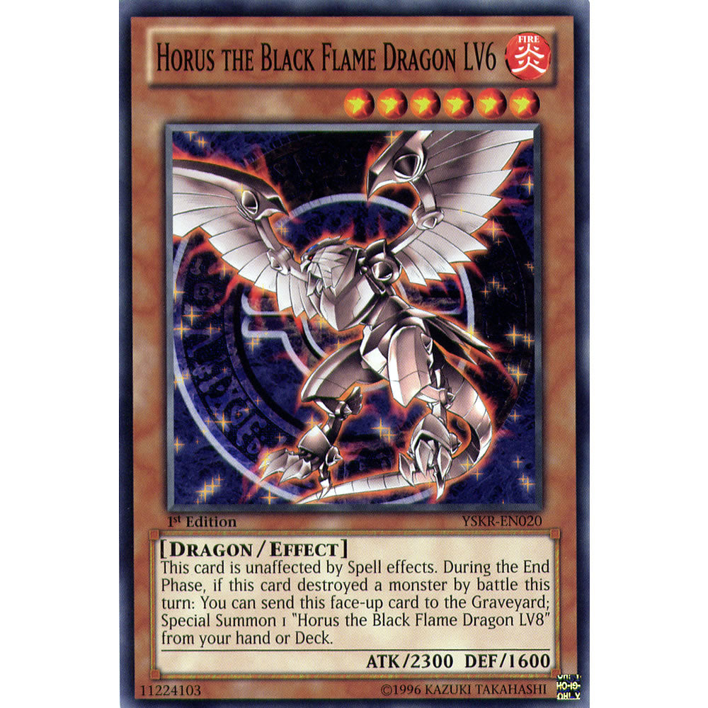 Horus the Black Flame Dragon LV6 YSKR-EN020 Yu-Gi-Oh! Card from the Kaiba Reloaded Set
