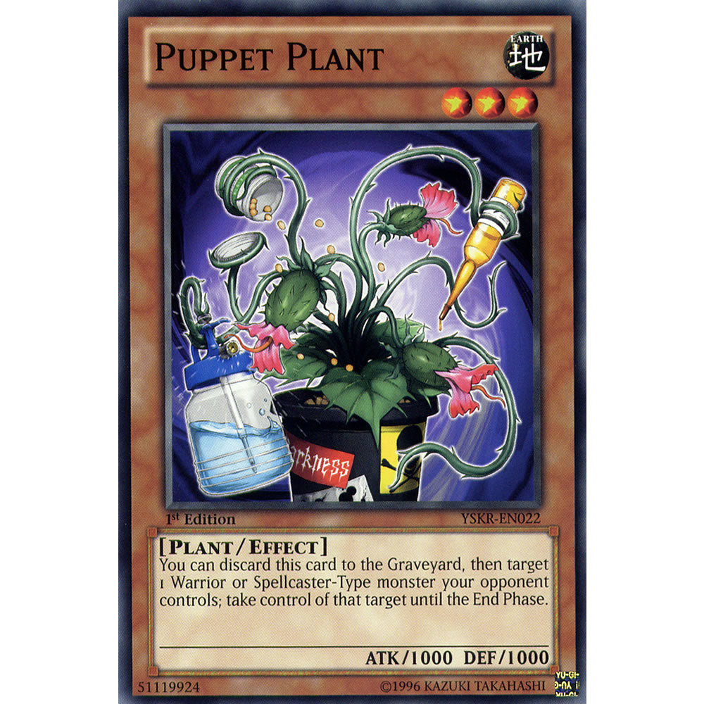 Puppet Plant YSKR-EN022 Yu-Gi-Oh! Card from the Kaiba Reloaded Set