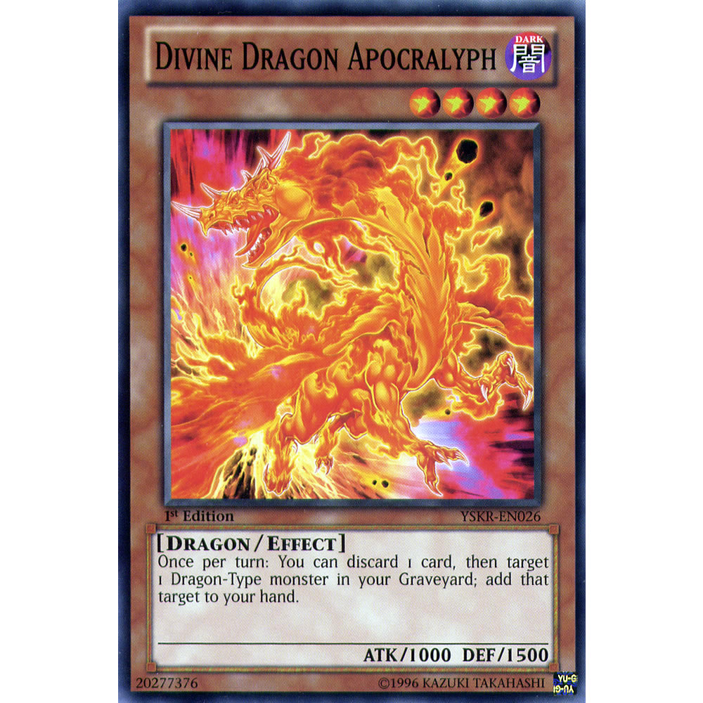 Divine Dragon Apocralyph YSKR-EN026 Yu-Gi-Oh! Card from the Kaiba Reloaded Set