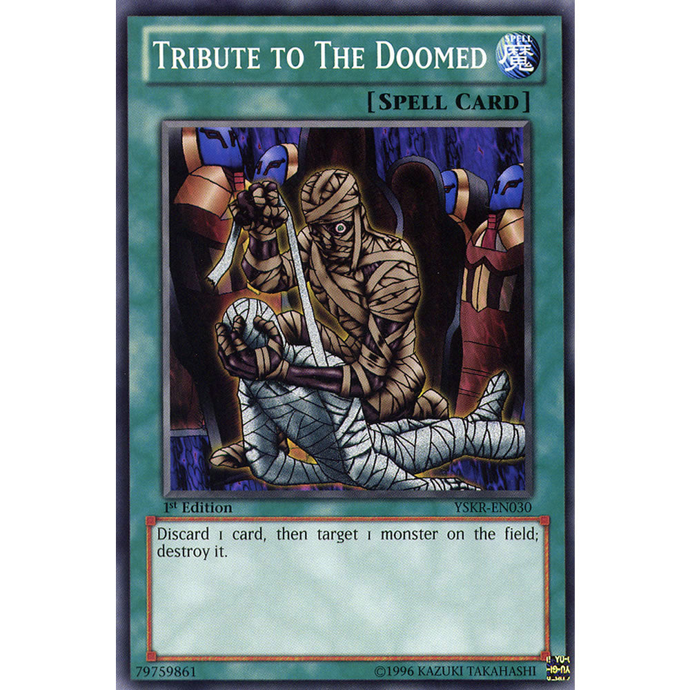 Tribute to the Doomed YSKR-EN030 Yu-Gi-Oh! Card from the Kaiba Reloaded Set