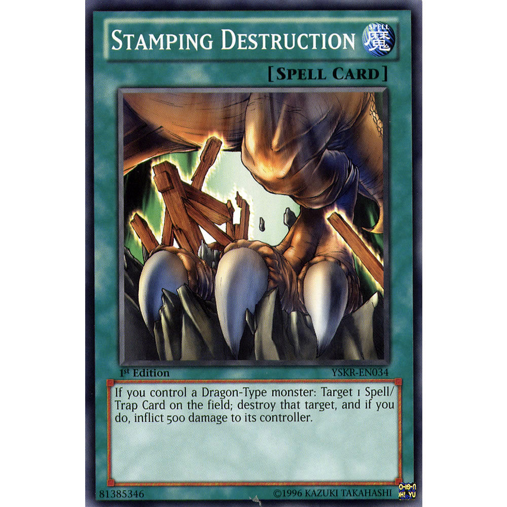 Stamping Destruction YSKR-EN034 Yu-Gi-Oh! Card from the Kaiba Reloaded Set