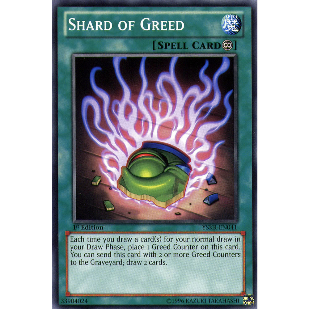 Shard of Greed YSKR-EN041 Yu-Gi-Oh! Card from the Kaiba Reloaded Set