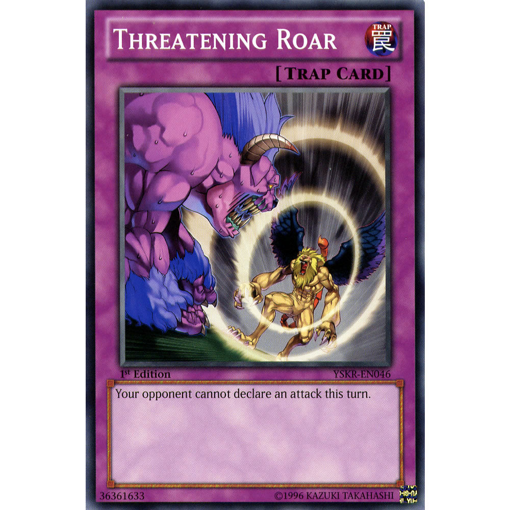 Threatening Roar YSKR-EN046 Yu-Gi-Oh! Card from the Kaiba Reloaded Set