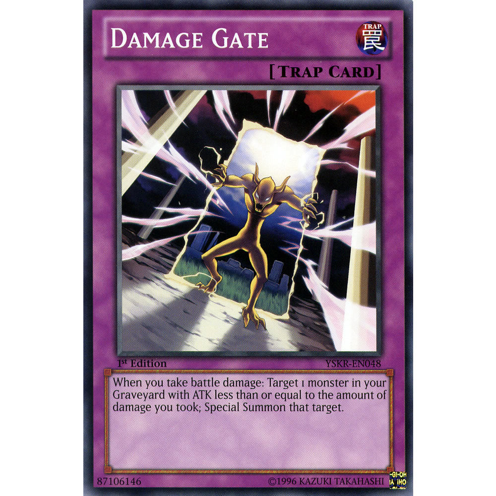 Damage Gate YSKR-EN048 Yu-Gi-Oh! Card from the Kaiba Reloaded Set