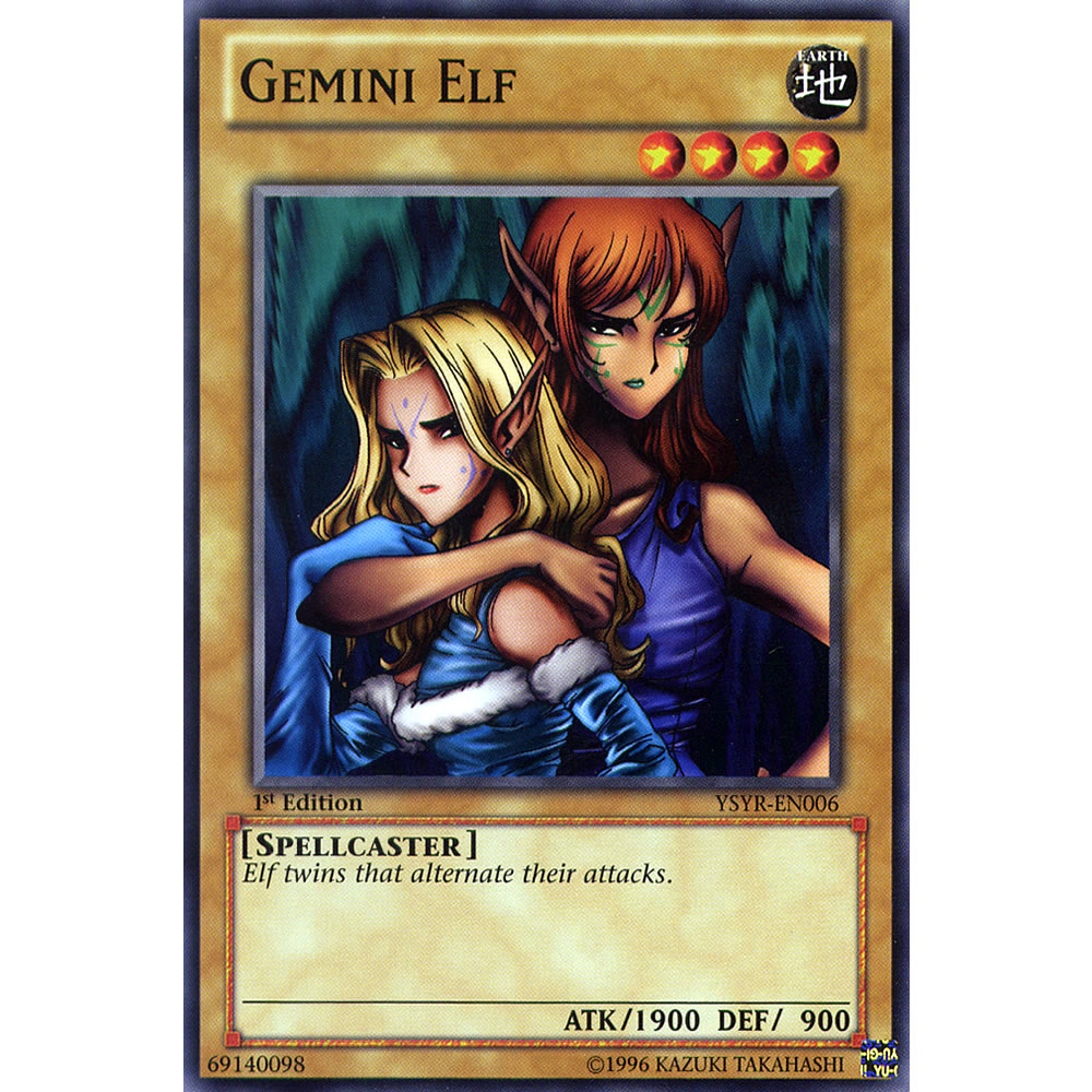 Gemini Elf YSYR-EN006 Yu-Gi-Oh! Card from the Yugi Reloaded Set