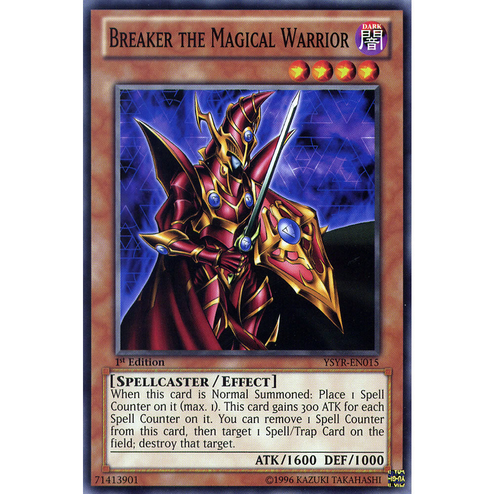 Breaker the Magical Warrior YSYR-EN015 Yu-Gi-Oh! Card from the Yugi Reloaded Set