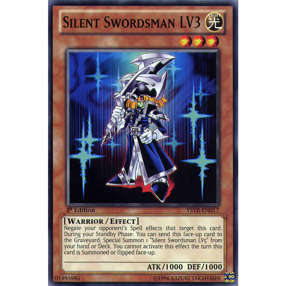 Silent Swordsman LV3 YSYR-EN017 Yu-Gi-Oh! Card from the Yugi Reloaded Set