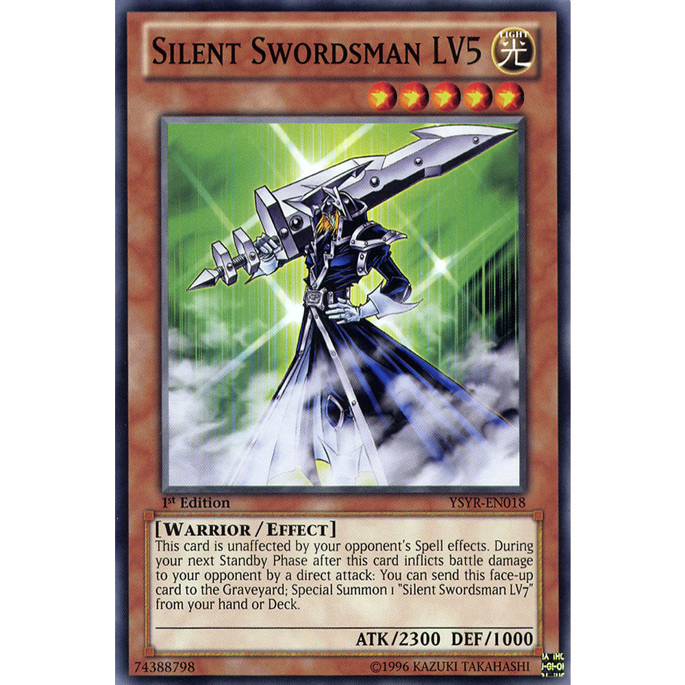 Silent Swordsman LV5 YSYR-EN018 Yu-Gi-Oh! Card from the Yugi Reloaded Set