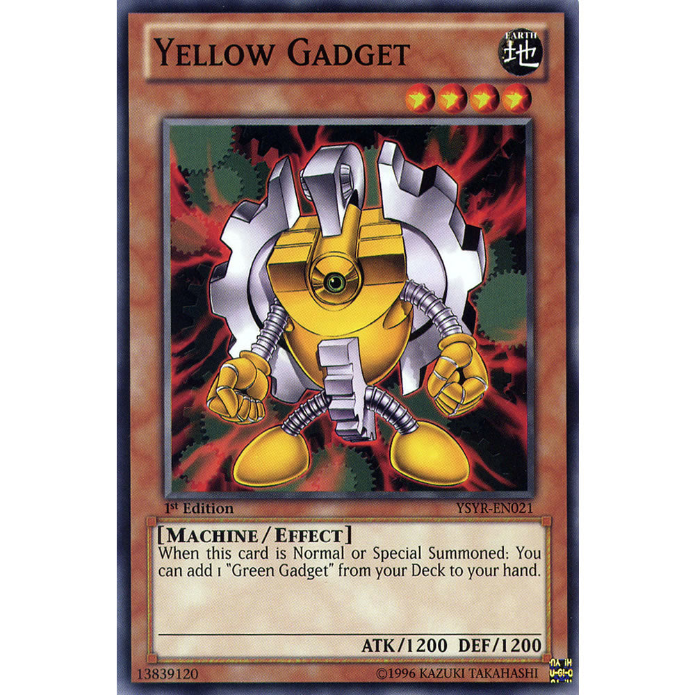 Yellow Gadget YSYR-EN021 Yu-Gi-Oh! Card from the Yugi Reloaded Set